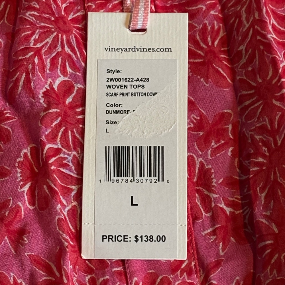 Vineyard Vines Pink Floral Blouse - Picture 2 of 3